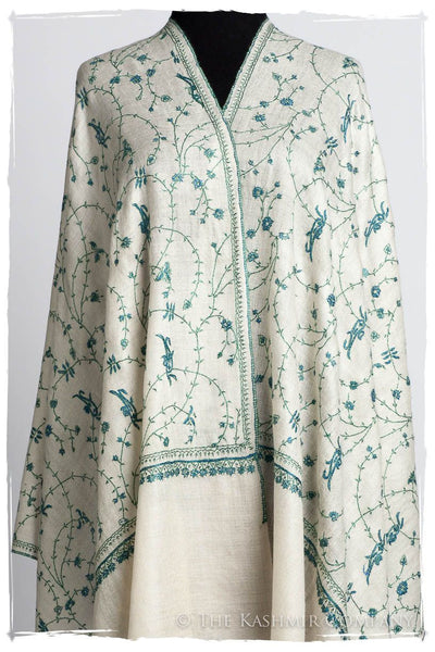 Caribbean Bleu Paisley L'amour Soft Cashmere Scarf/Shawl