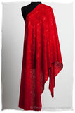 Bijou Rouge Paisley L'amour Soft Cashmere Scarf/Shawl