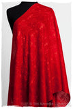 Bijou Rouge Paisley L'amour Soft Cashmere Scarf/Shawl