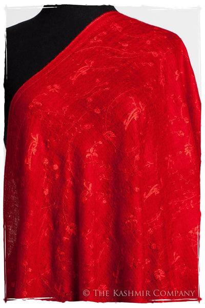 Bijou Rouge Paisley L'amour Soft Cashmere Scarf/Shawl