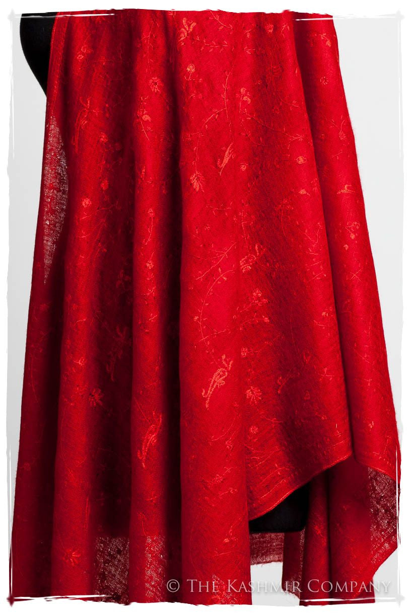 Bijou Rouge Paisley L'amour Soft Cashmere Scarf/Shawl