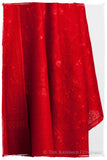 Bijou Rouge Paisley L'amour Soft Cashmere Scarf/Shawl