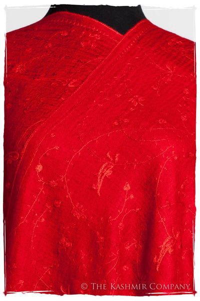 Bijou Rouge Paisley L'amour Soft Cashmere Scarf/Shawl