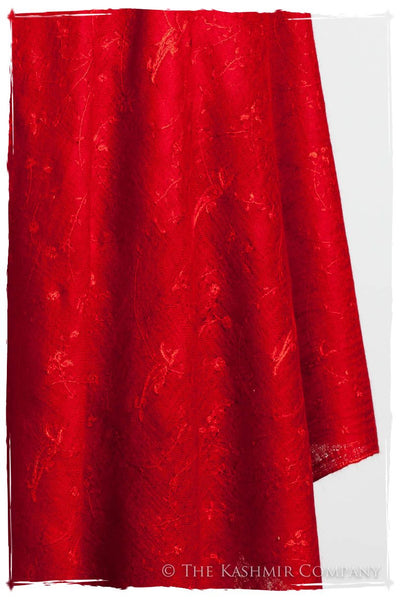 Bijou Rouge Paisley L'amour Soft Cashmere Scarf/Shawl