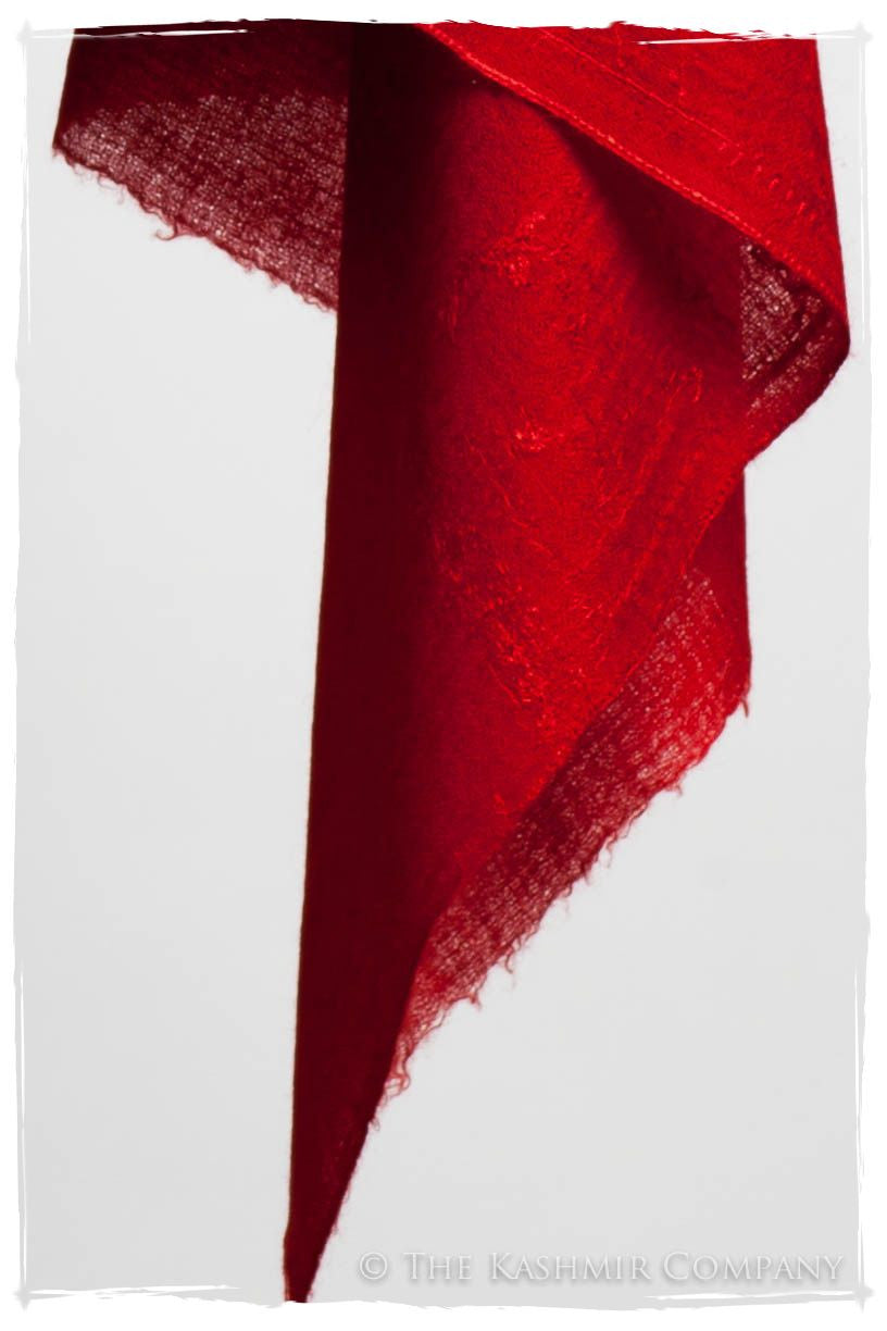 Bijou Rouge Paisley L'amour Soft Cashmere Scarf/Shawl