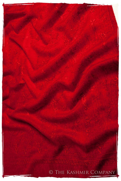 Bijou Rouge Paisley L'amour Soft Cashmere Scarf/Shawl