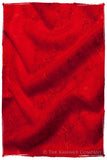Bijou Rouge Paisley L'amour Soft Cashmere Scarf/Shawl