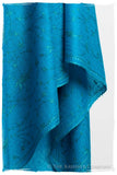 Mosaic Bleu Paisley L'amour Soft Cashmere Scarf/Shawl
