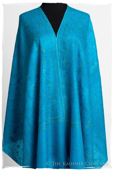 Mosaic Bleu Paisley L'amour Soft Cashmere Scarf/Shawl