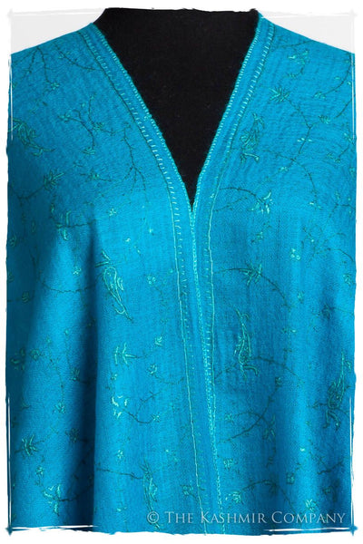 Mosaic Bleu Paisley L'amour Soft Cashmere Scarf/Shawl