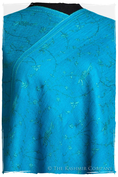 Mosaic Bleu Paisley L'amour Soft Cashmere Scarf/Shawl