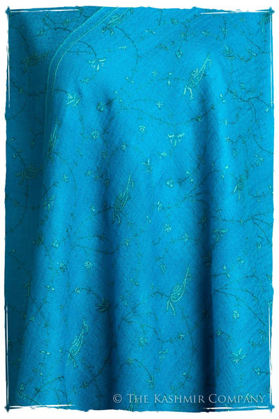 Mosaic Bleu Paisley L'amour Soft Cashmere Scarf/Shawl