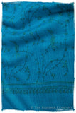 Mosaic Bleu Paisley L'amour Soft Cashmere Scarf/Shawl