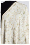 Porcelain d'Ivoire Paisley L'amour Soft Cashmere Scarf/Shawl