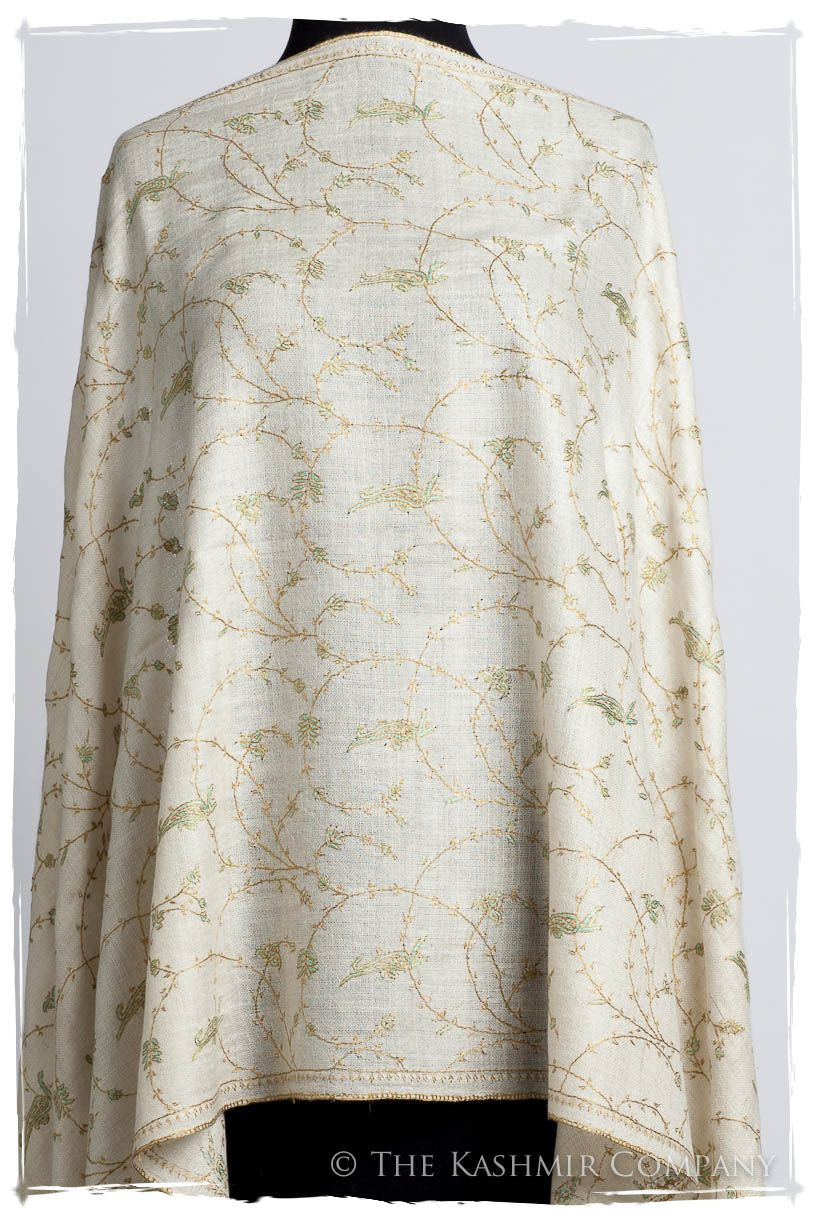 Porcelain d'Ivoire Paisley L'amour Soft Cashmere Scarf/Shawl