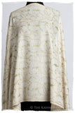 Porcelain d'Ivoire Paisley L'amour Soft Cashmere Scarf/Shawl