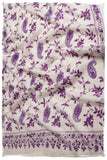 Pourpre Lilac de Rose Paisley L'amour Soft Cashmere Scarf/Shawl