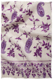 Pourpre Lilac de Rose Paisley L'amour Soft Cashmere Scarf/Shawl