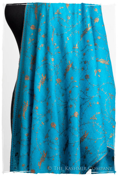 Oiseau Bleu Copper Paisley L'amour Soft Cashmere Scarf/Shawl