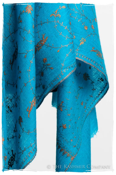 Oiseau Bleu Copper Paisley L'amour Soft Cashmere Scarf/Shawl