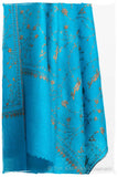 Oiseau Bleu Copper Paisley L'amour Soft Cashmere Scarf/Shawl