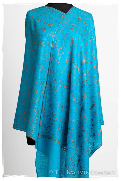 Oiseau Bleu Copper Paisley L'amour Soft Cashmere Scarf/Shawl