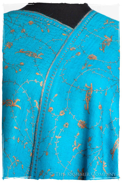 Oiseau Bleu Copper Paisley L'amour Soft Cashmere Scarf/Shawl