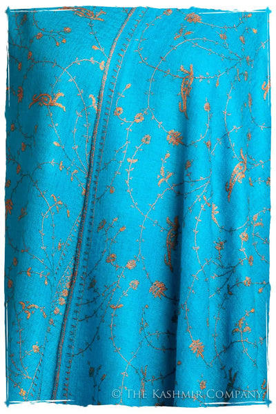 Oiseau Bleu Copper Paisley L'amour Soft Cashmere Scarf/Shawl