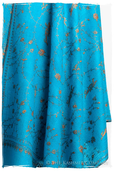 Oiseau Bleu Copper Paisley L'amour Soft Cashmere Scarf/Shawl