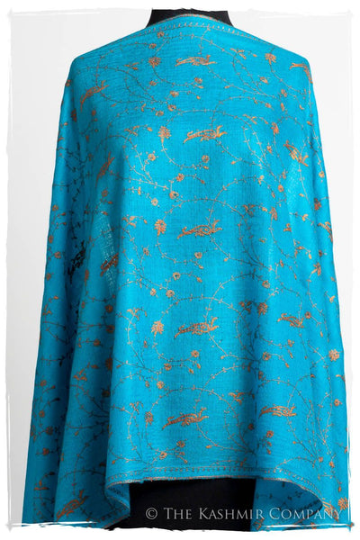 Oiseau Bleu Copper Paisley L'amour Soft Cashmere Scarf/Shawl