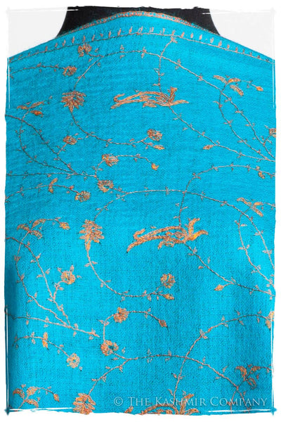 Oiseau Bleu Copper Paisley L'amour Soft Cashmere Scarf/Shawl