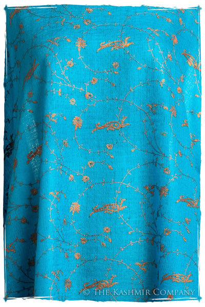 Oiseau Bleu Copper Paisley L'amour Soft Cashmere Scarf/Shawl