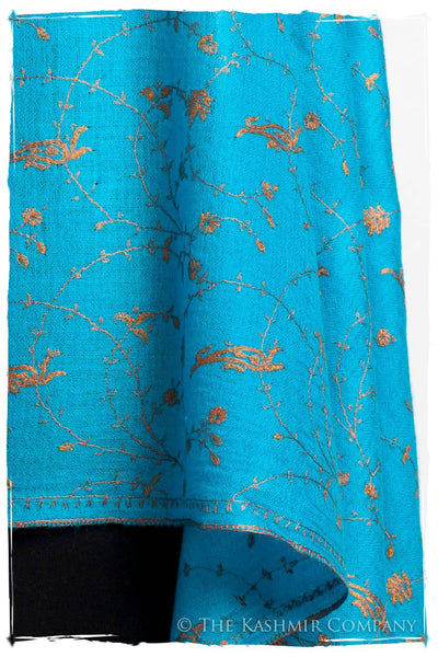 Oiseau Bleu Copper Paisley L'amour Soft Cashmere Scarf/Shawl