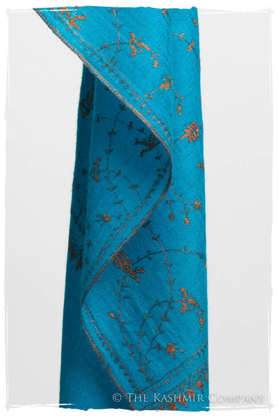 Oiseau Bleu Copper Paisley L'amour Soft Cashmere Scarf/Shawl