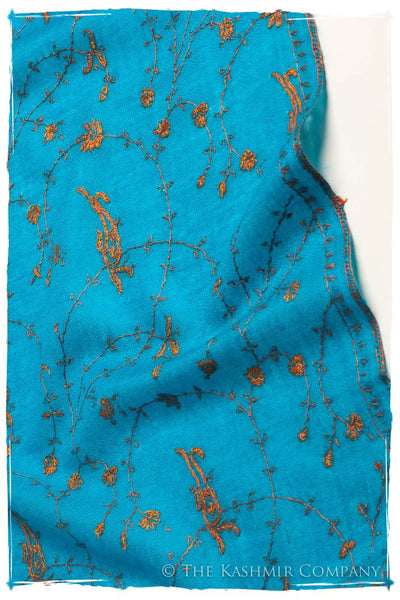 Oiseau Bleu Copper Paisley L'amour Soft Cashmere Scarf/Shawl