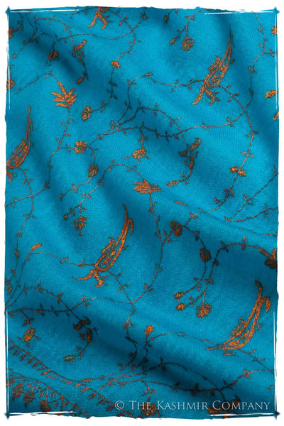 Oiseau Bleu Copper Paisley L'amour Soft Cashmere Scarf/Shawl