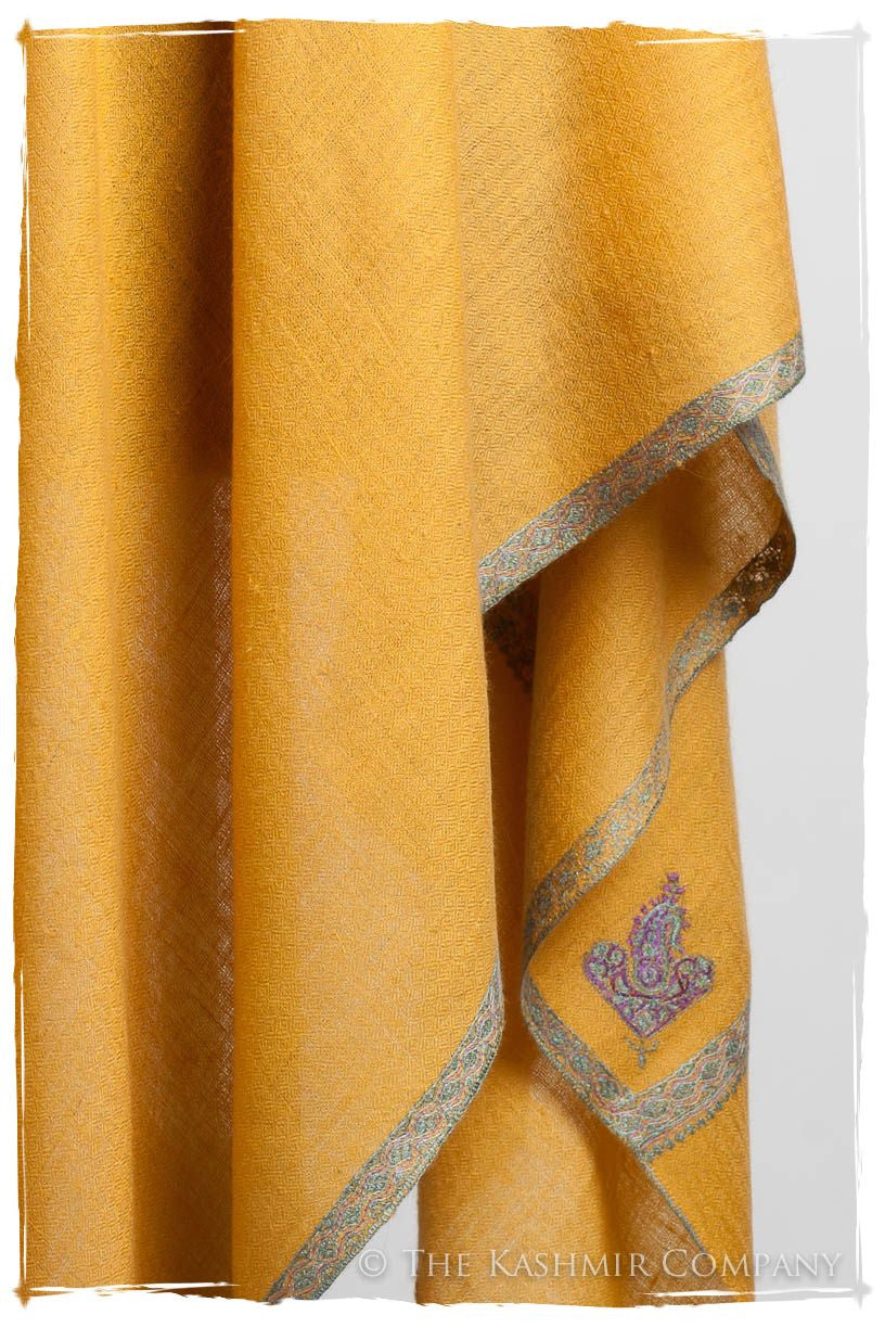 Frontière Mimosa Bleu L'amour Soft Cashmere Scarf/Shawl