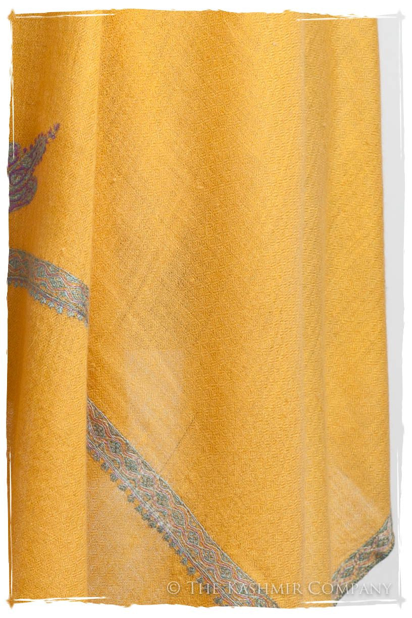 Frontière Mimosa Bleu L'amour Soft Cashmere Scarf/Shawl