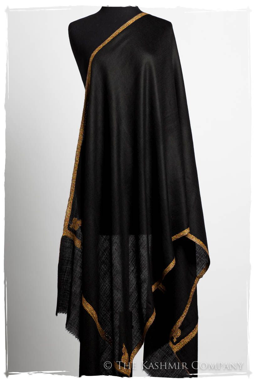 Frontière de Oro Noir L'amour Soft Cashmere Scarf/Shawl