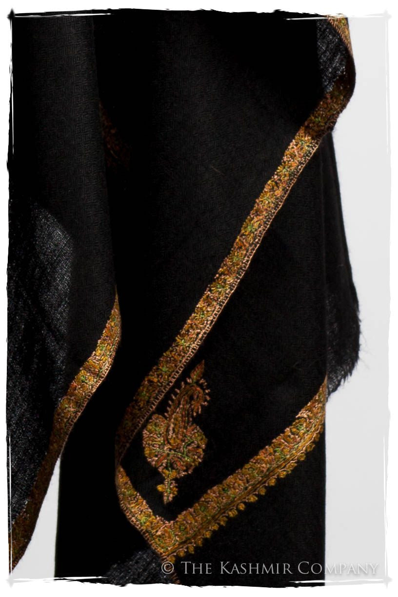Frontière de Oro Noir L'amour Soft Cashmere Scarf/Shawl
