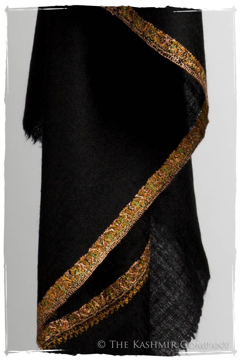 Frontière de Oro Noir L'amour Soft Cashmere Scarf/Shawl