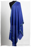 Frontière Victoria Bleu L'amour Soft Cashmere Scarf/Shawl