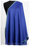 Frontière Victoria Bleu L'amour Soft Cashmere Scarf/Shawl