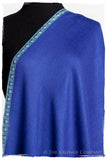 Frontière Victoria Bleu L'amour Soft Cashmere Scarf/Shawl