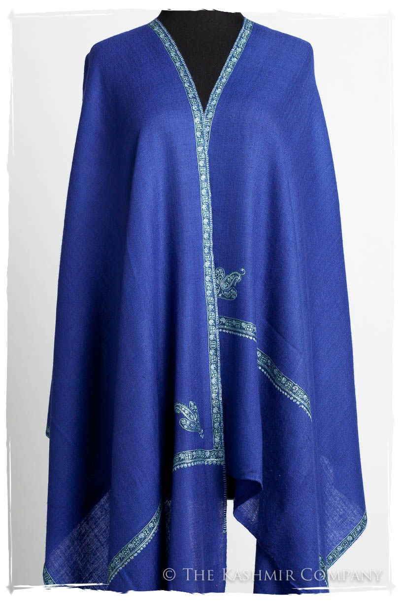 Frontière Victoria Bleu L'amour Soft Cashmere Scarf/Shawl