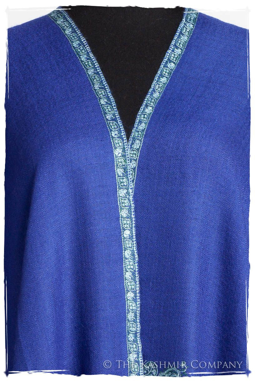 Frontière Victoria Bleu L'amour Soft Cashmere Scarf/Shawl