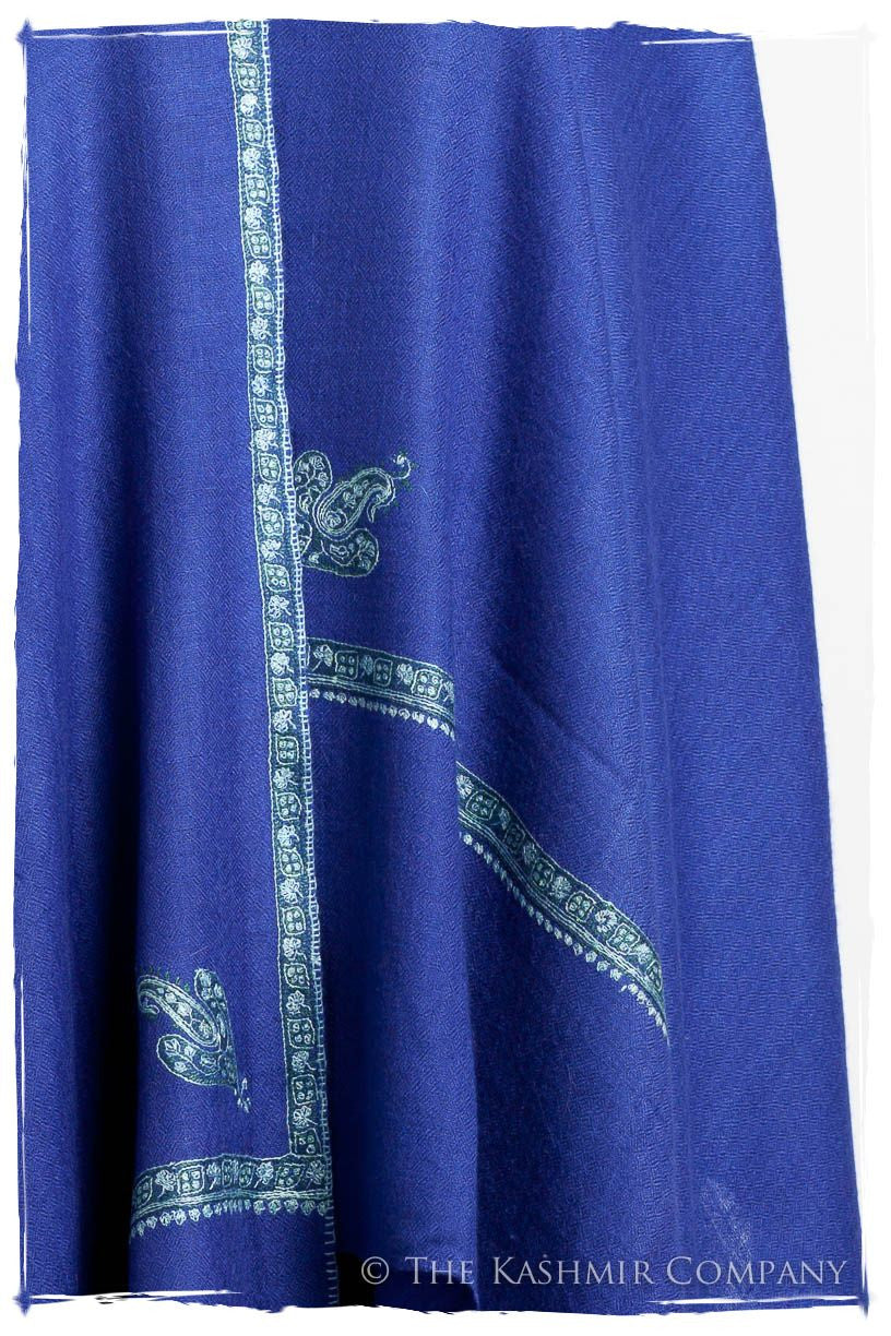 Frontière Victoria Bleu L'amour Soft Cashmere Scarf/Shawl