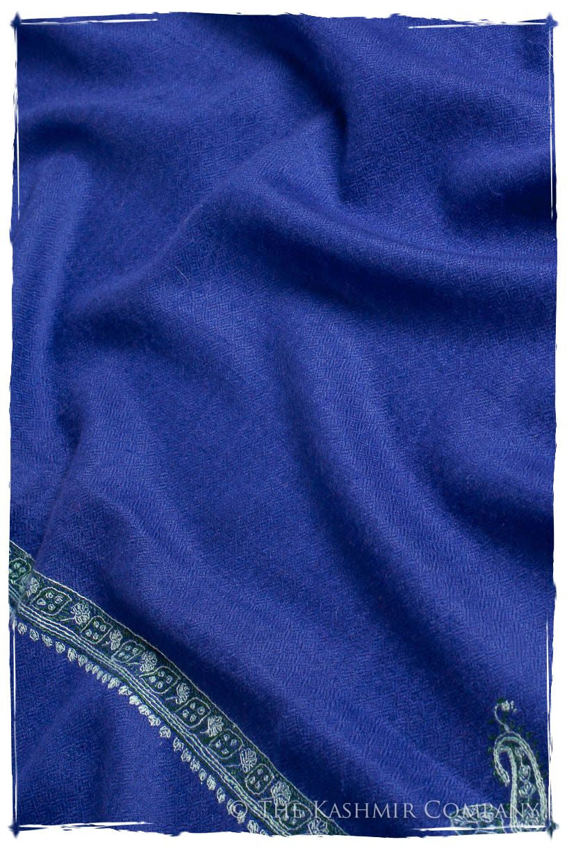 Frontière Victoria Bleu L'amour Soft Cashmere Scarf/Shawl