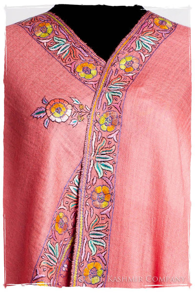 Frontière Flamingo Jardin L'amour Soft Cashmere Scarf/Shawl