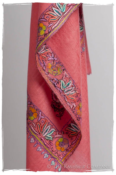 Frontière Flamingo Jardin L'amour Soft Cashmere Scarf/Shawl